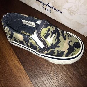 Tommy Bahama Camo Slip On Sneakers (Toddler) NIB